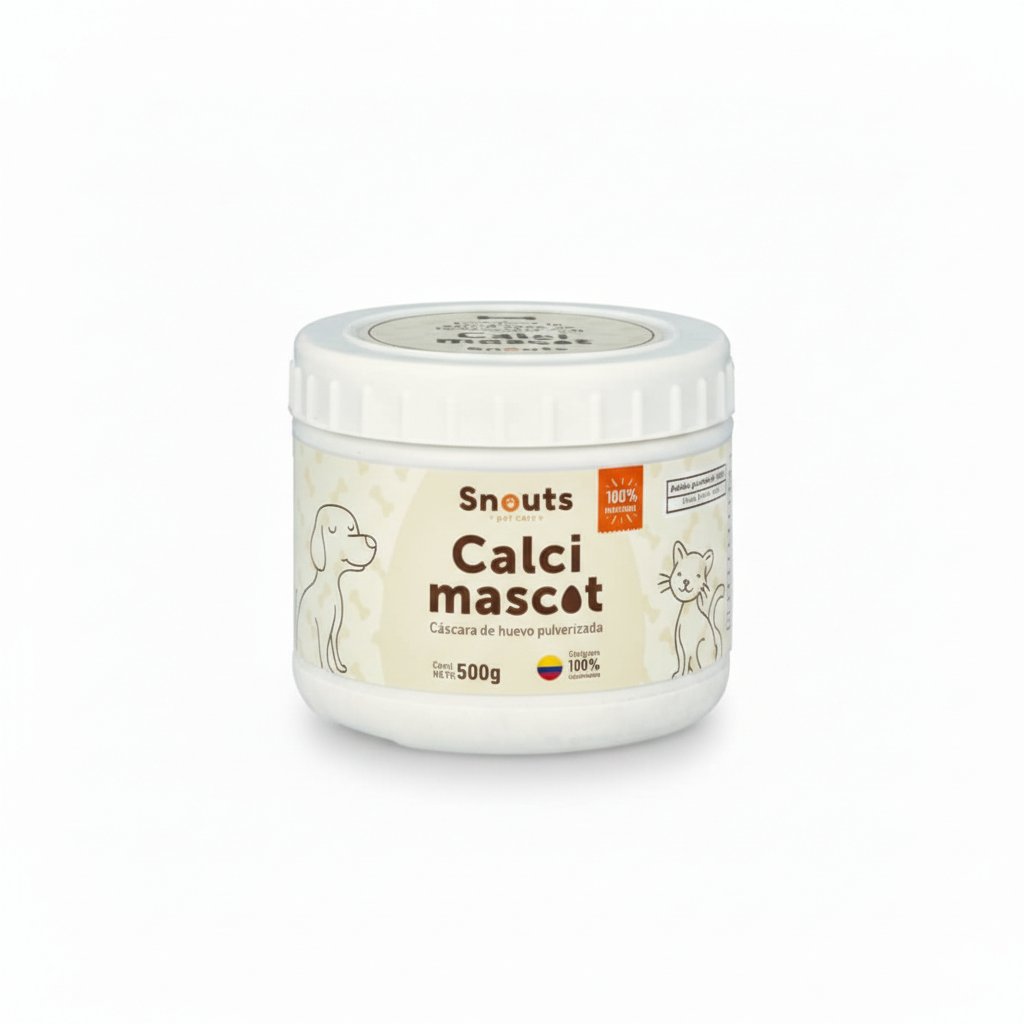 Polvo cascara de huevo - perros y gatos