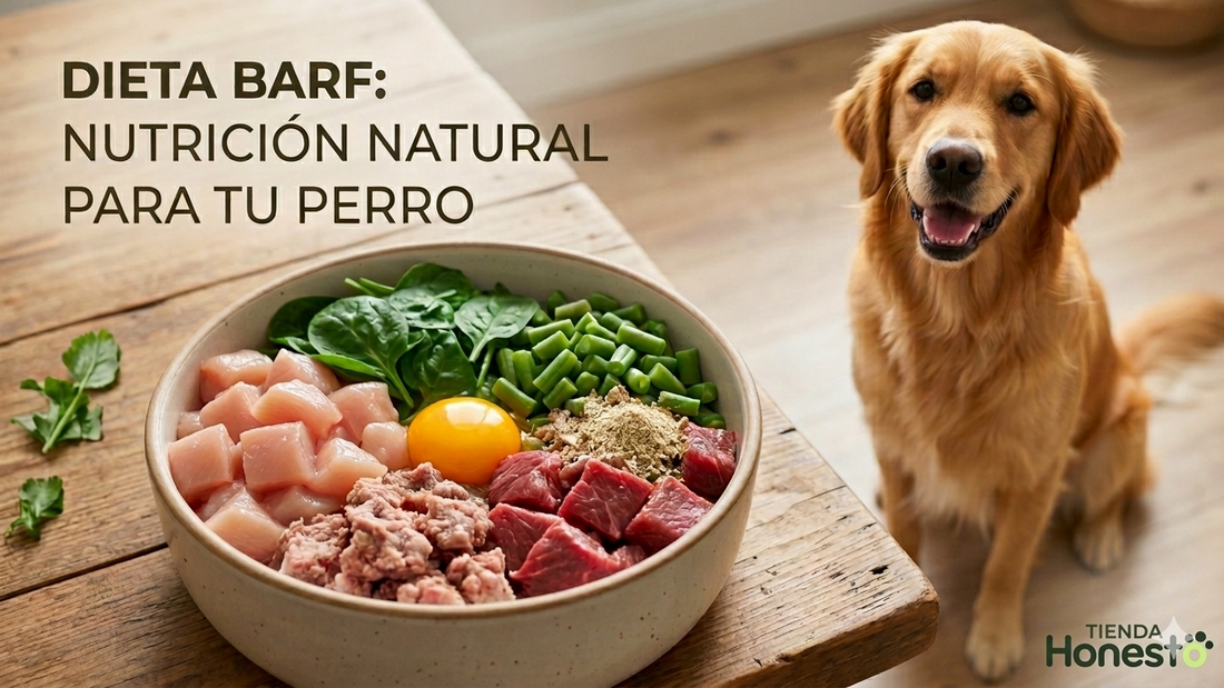 Descubre qué es la dieta BARF para perros, sus beneficios reales y cómo empezar de forma segura. Incluye tabla de raciones, guía paso a paso y recomendaciones para tu mascota.