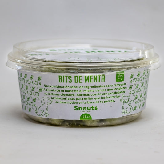 bits de menta complemento alimenticio para perros y gatos